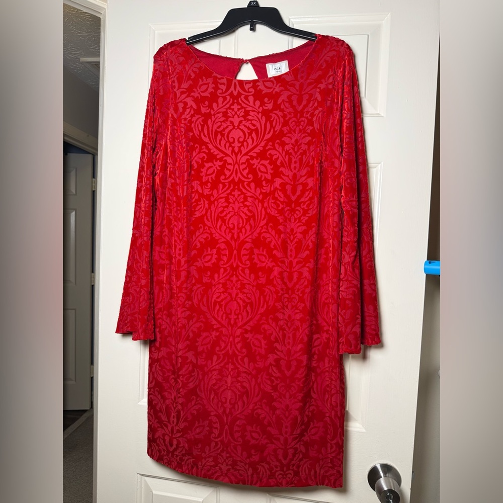 ECI Women's Velvet‎ Shift Dress